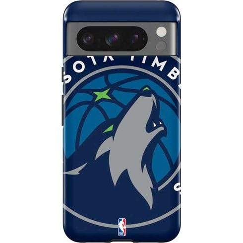 NBA Minnesota Timberwolves Large Logo Google Pixel 8 Pro Impact Case